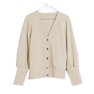 Madewell ottoman rib cardigan top